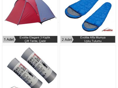 Evolite 2 Kişilik Kamp Seti