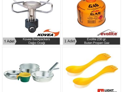 Evolite 2 Kişilik Pişirme Kamp Seti