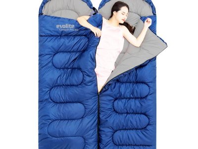 Evolite Camper Pro SQ Birleştirilebilir 2 Kişilik Uyku Tulumu