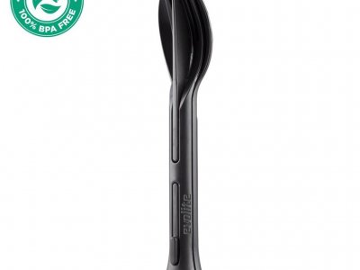 Evolite Combo 3 in 1 Çatal Kaşık Set (SİYAH)