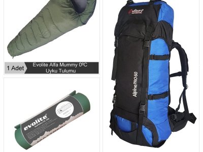 Evolite Tek Kişilik Eko Kamp Seti