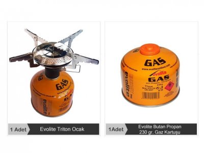 Evolite Triton Ocak & 230gr. Butan Propan Gaz