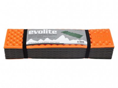 Evolite UltraLight Comfort Katlanır Mat – Siyah/Turuncu