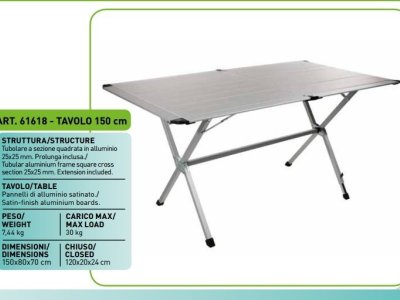 Ferrino Quick Katlanır Masa (150x80x70cm.)