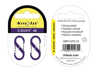 Nite-ize S-Biner Plastik Size 0 Purple
