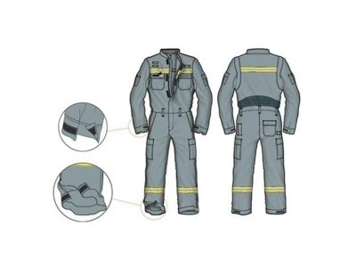 YOU 838201 Alev Almaz Antistatik Tulum – Fire Blocker 200